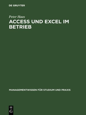 cover image of Access und Excel im Betrieb